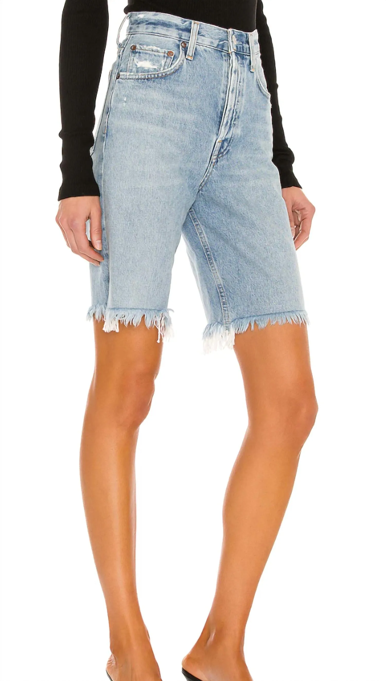 90's Pinch Waist High Rise Shorts In Latitude