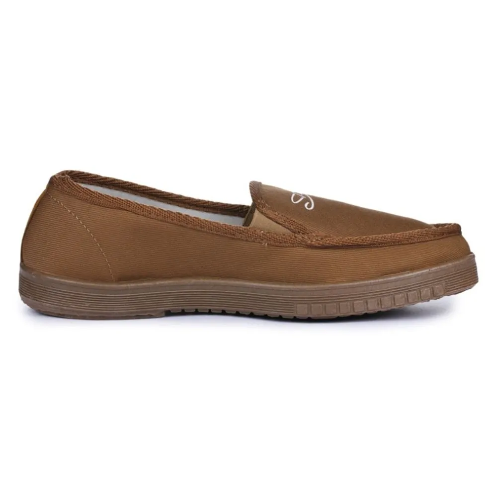 A-HA Beige Casual Non Lacing Shoes For Men WALKER-E By Liberty