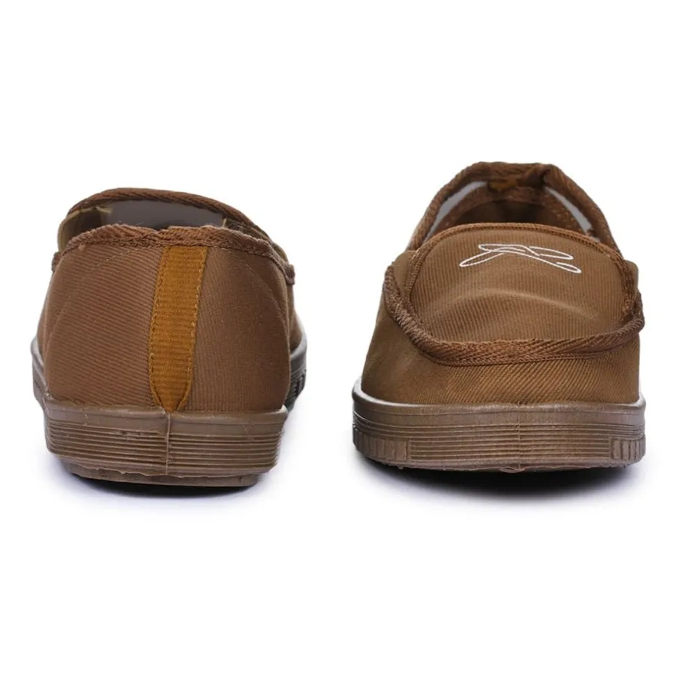 A-HA Beige Casual Non Lacing Shoes For Men WALKER-E By Liberty