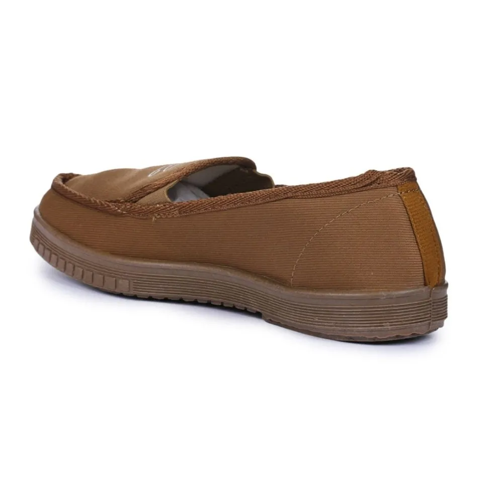 A-HA Beige Casual Non Lacing Shoes For Men WALKER-E By Liberty