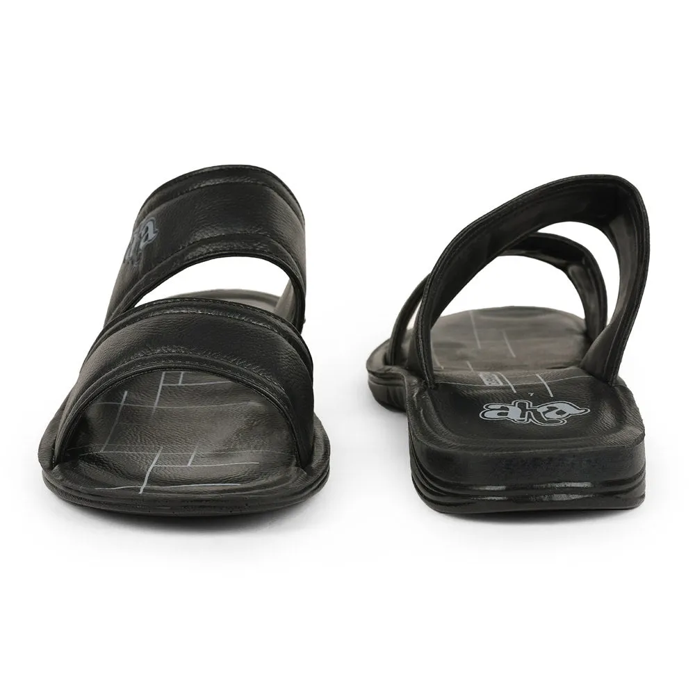 A-HA By Liberty GHD-50 Casual Black Slipper For Men