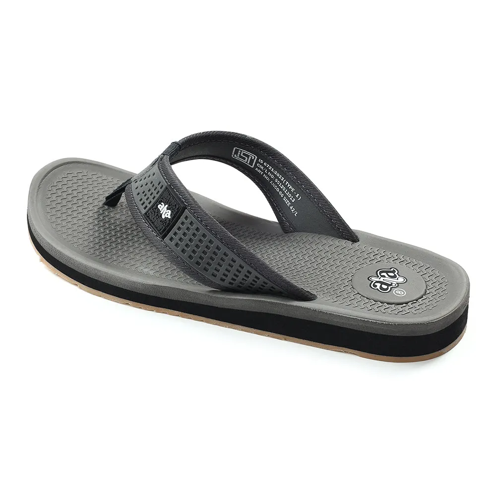 A-HA Grey Casual Slipper For Men ANCO-6 By Liberty