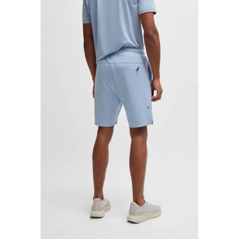 Active stretch shorts with decorative reflective details