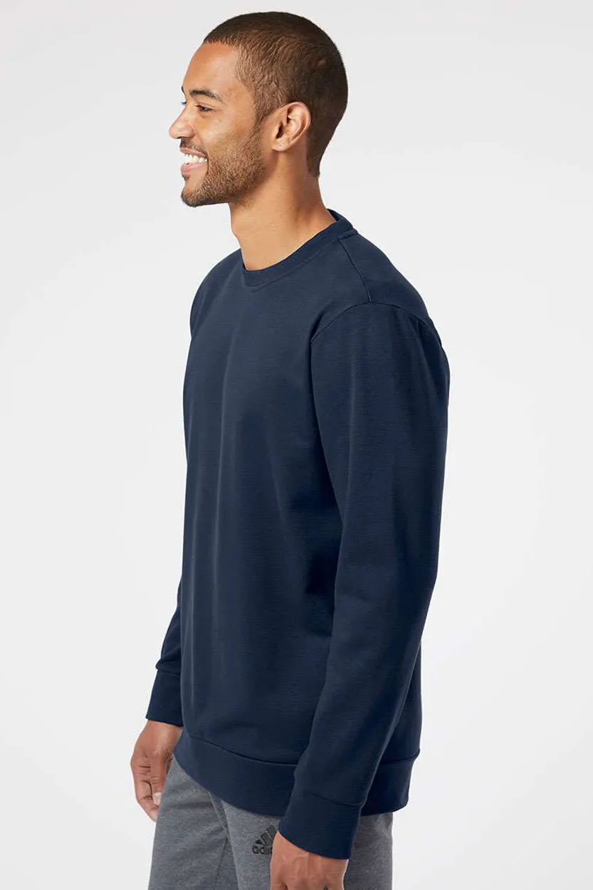 Adidas Mens Fleece Crewneck Sweatshirt - Collegiate Navy Blue