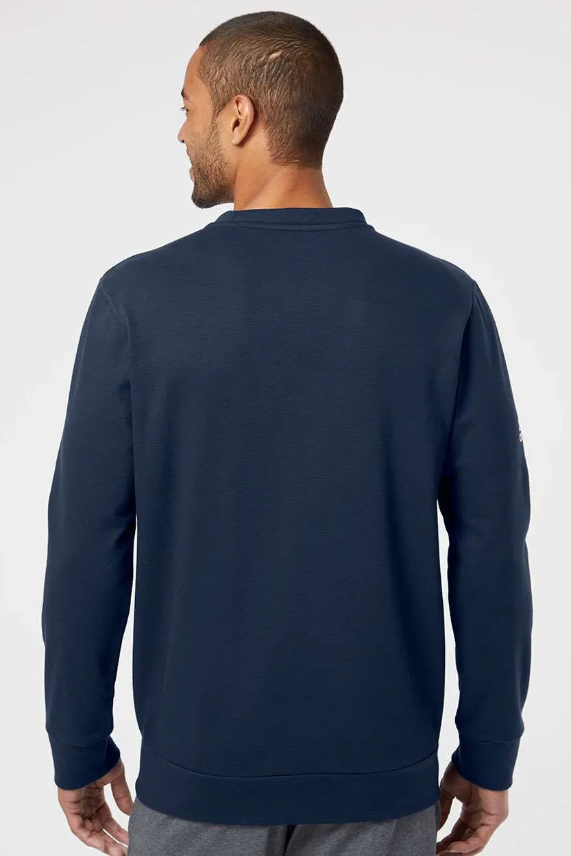Adidas Mens Fleece Crewneck Sweatshirt - Collegiate Navy Blue