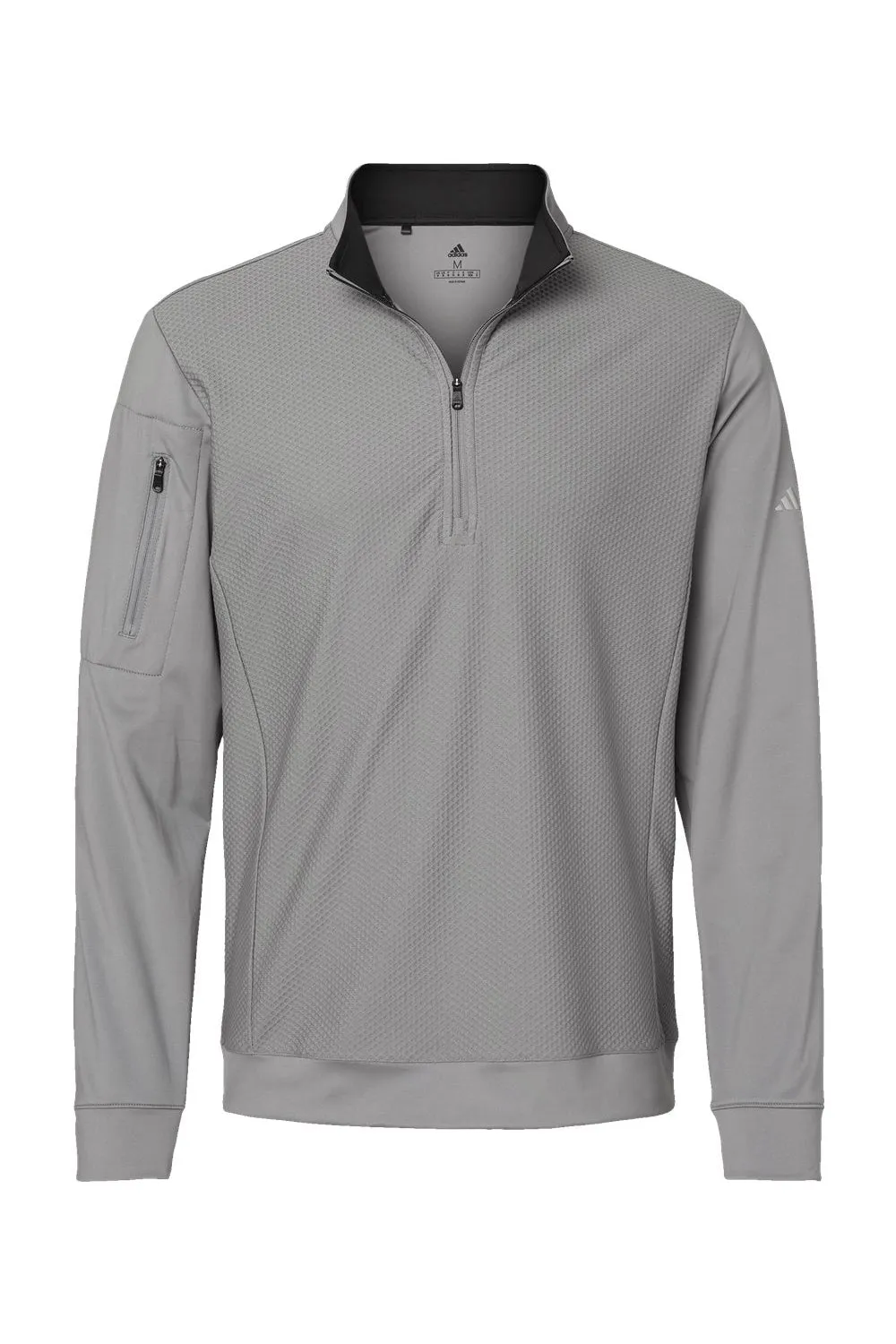 Adidas Mens Performance UPF 50  1/4 Zip Sweatshirt w/ Pocket - Grey