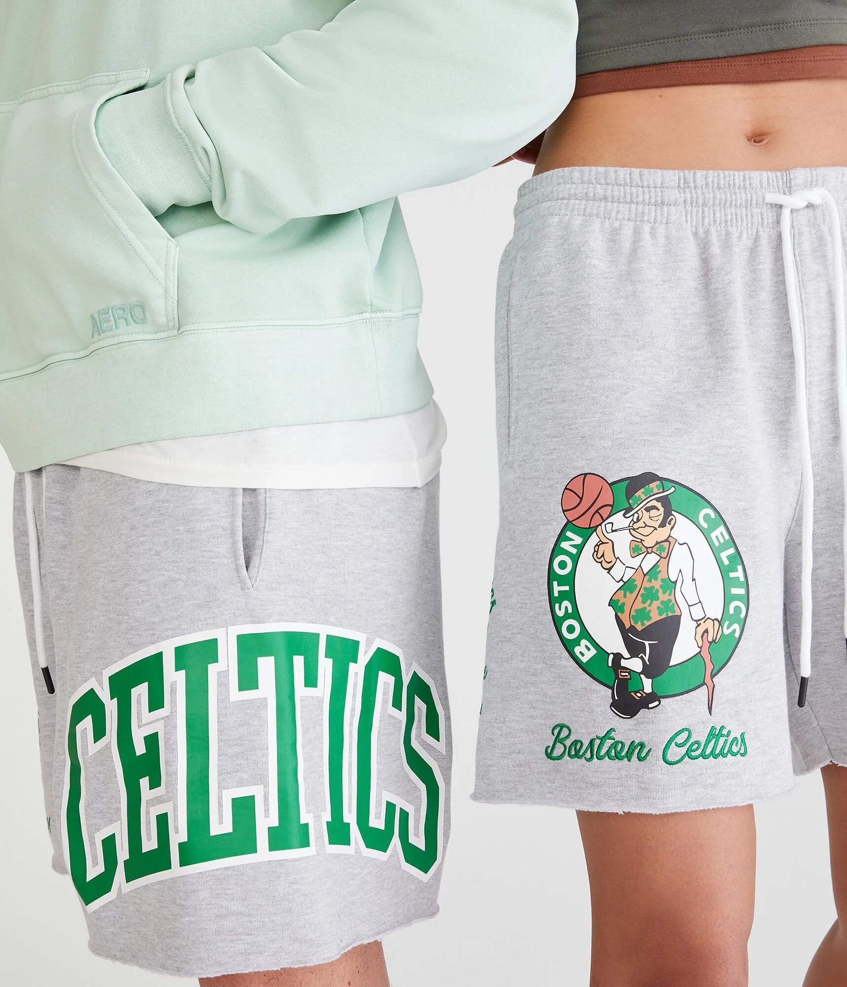 Aeropostale Boston Celtics Fleece Shorts 6"