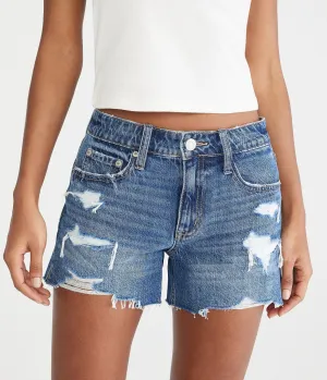 Aeropostale Low-Rise Baggy Denim Shorts