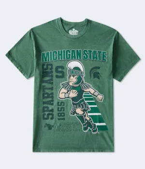 Aeropostale Michigan State Spartans Relaxed Graphic Tee