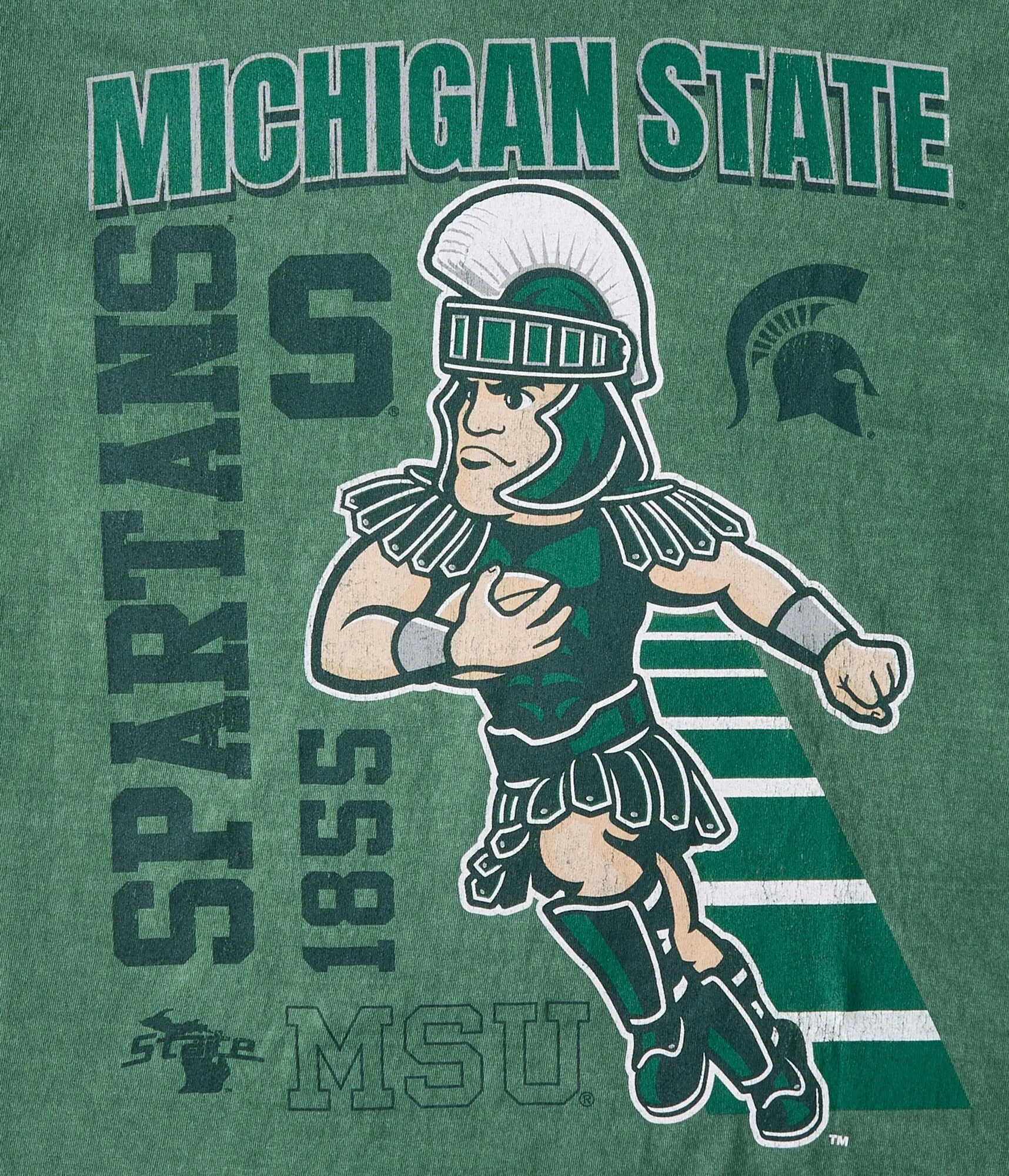 Aeropostale Michigan State Spartans Relaxed Graphic Tee