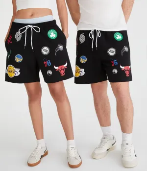 Aeropostale Nba Team Logos Fleece Shorts 6"