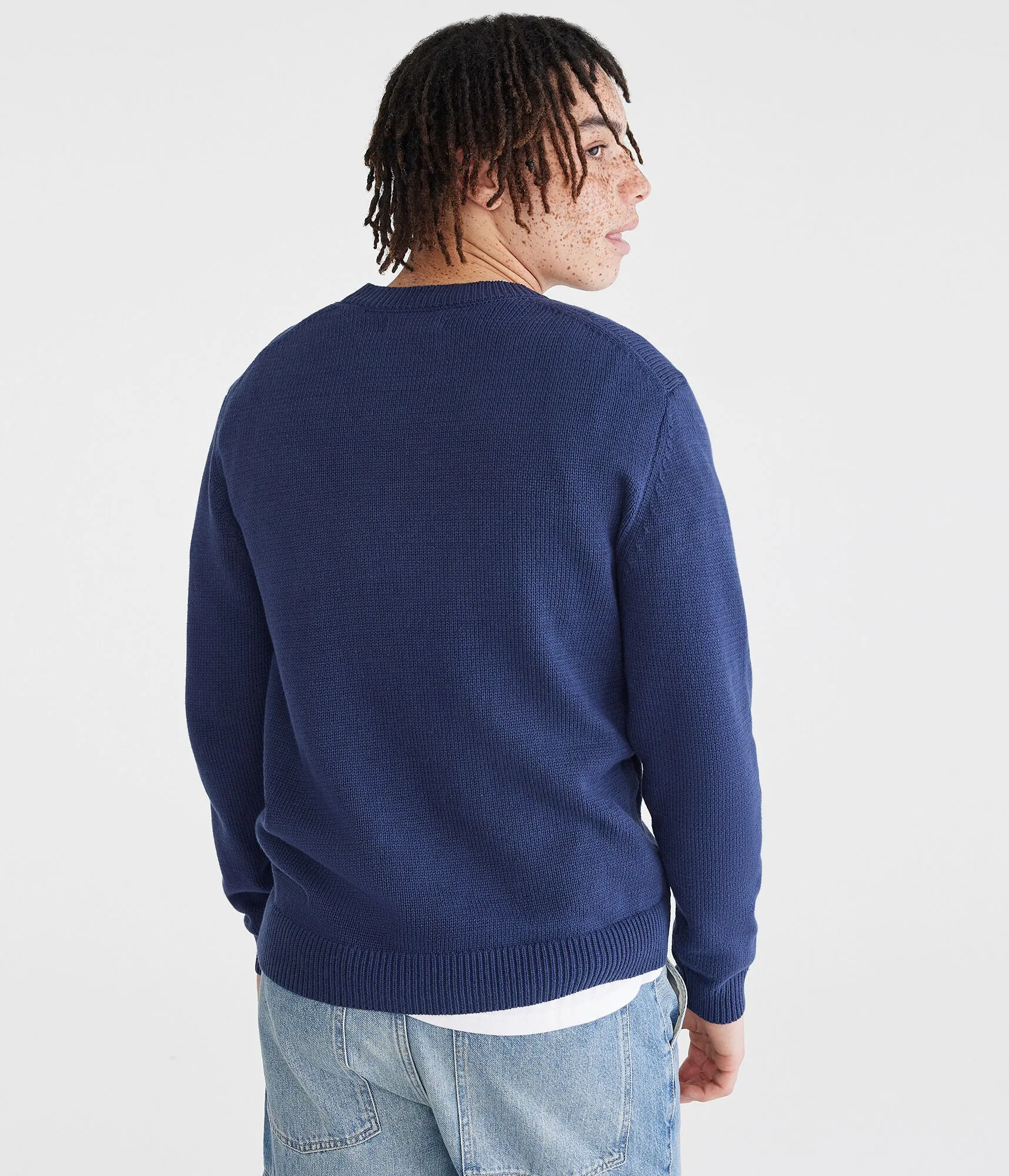 Aeropostale Nyc Graphic Crew Sweater