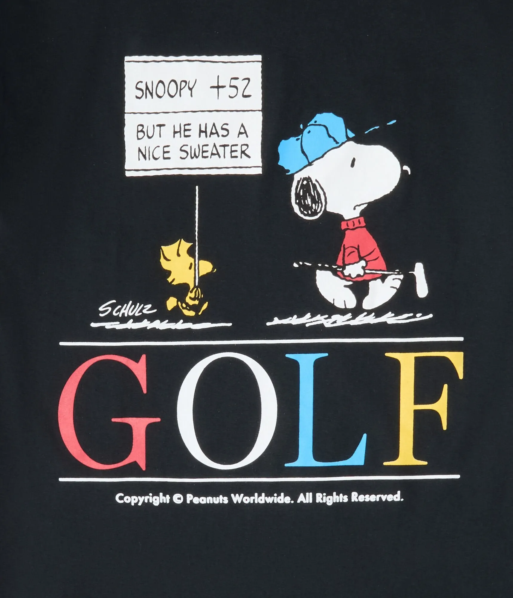 Aeropostale Snoopy Golf Relaxed Graphic Tee