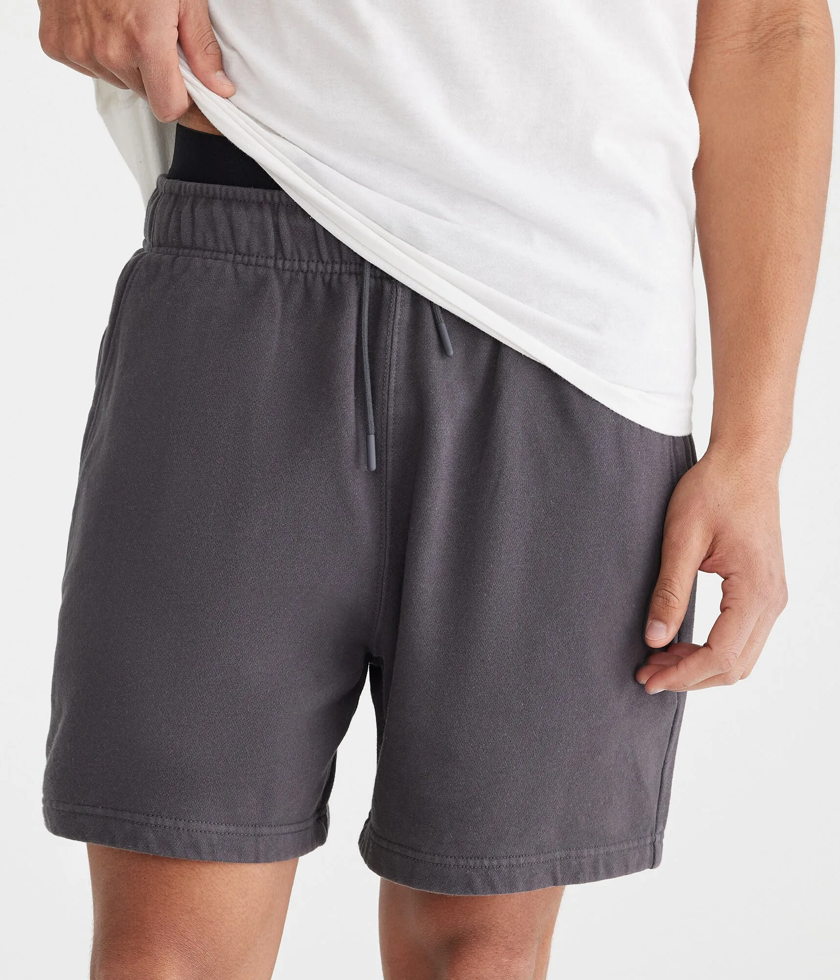 Aeropostale Solid Fleece Shorts 5.5"