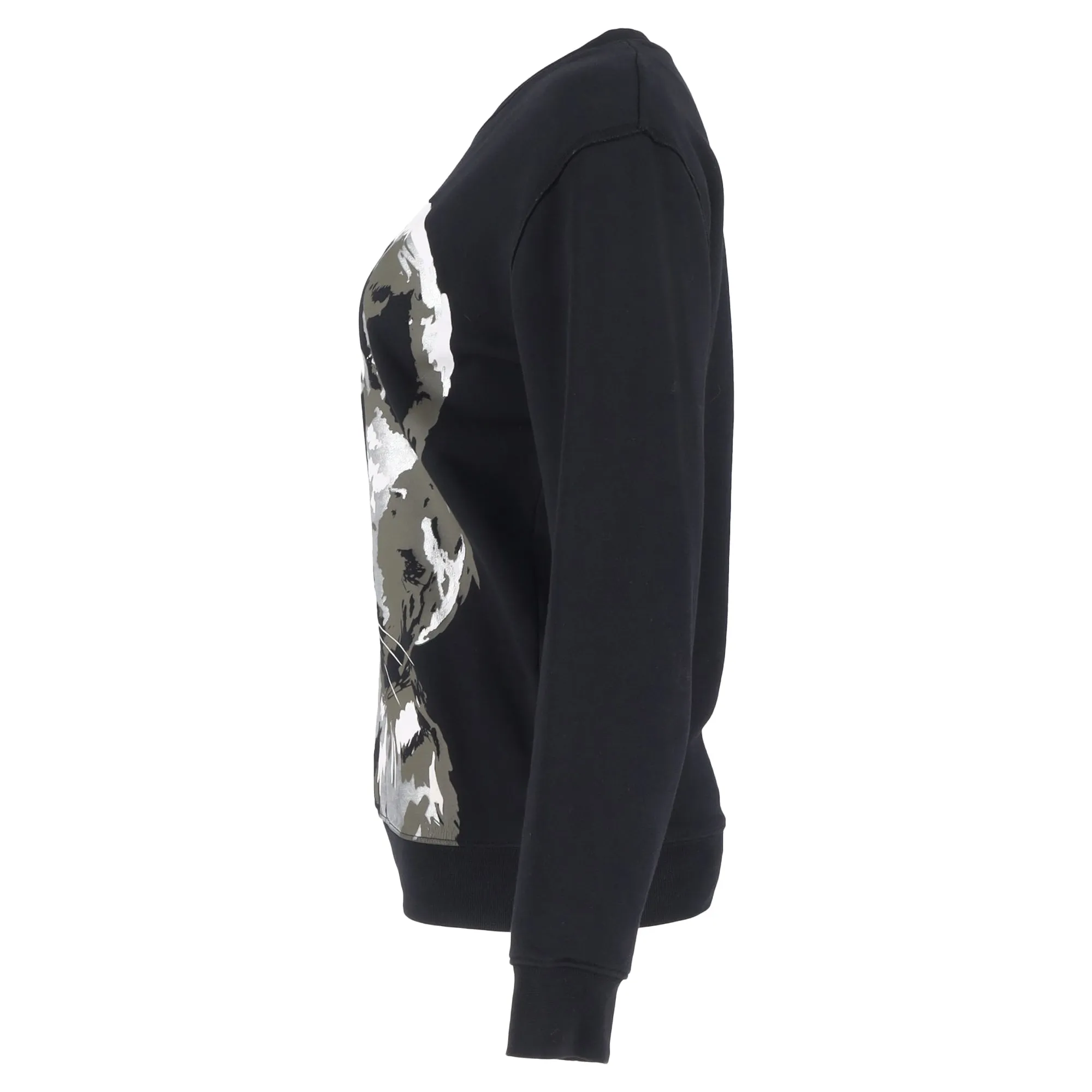 Alexander Mcqueen Evil Bunny Sweater in Black Cotton