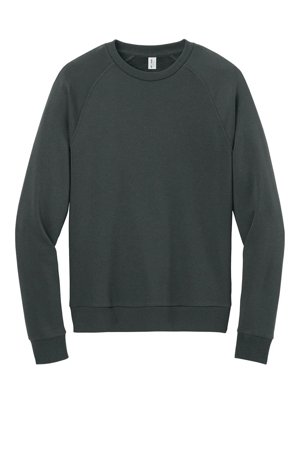 Allmade Mens CVC Fleece Crewneck Sweatshirt - Terrain Grey
