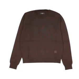 Amiri Ma Embroidered Crew - Brown