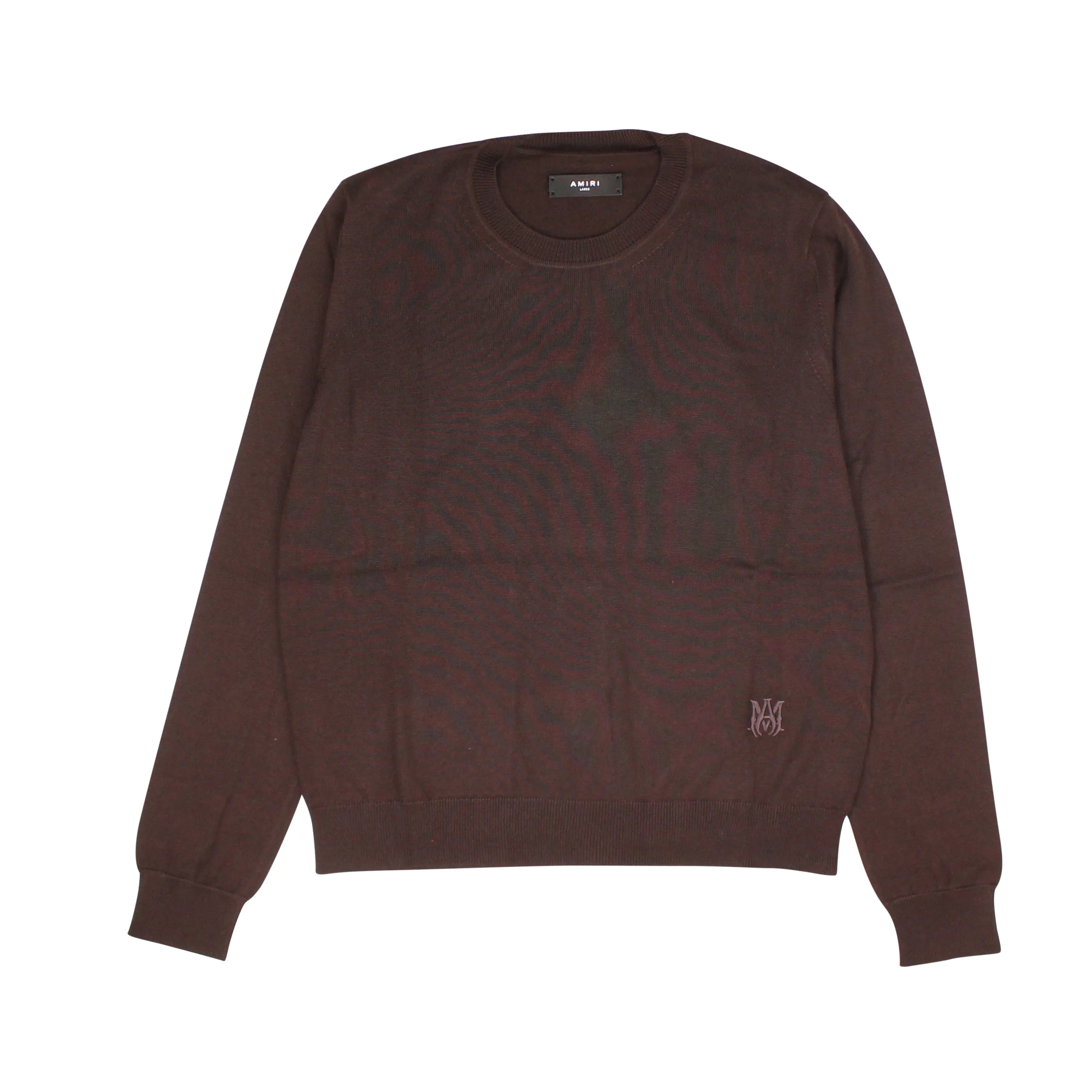 Amiri Ma Embroidered Crew - Brown