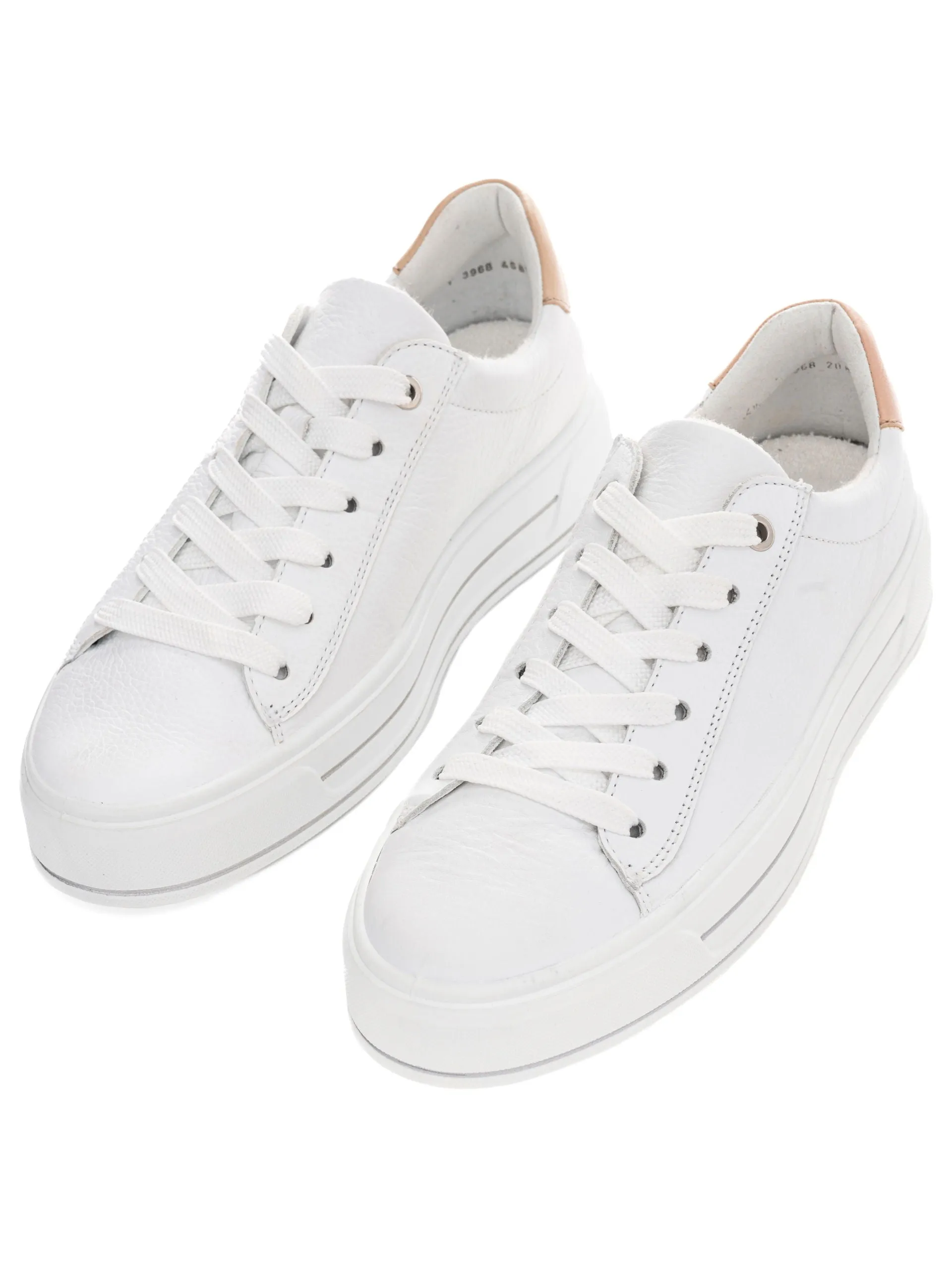 Ara Canberra Lace Up White Trainer