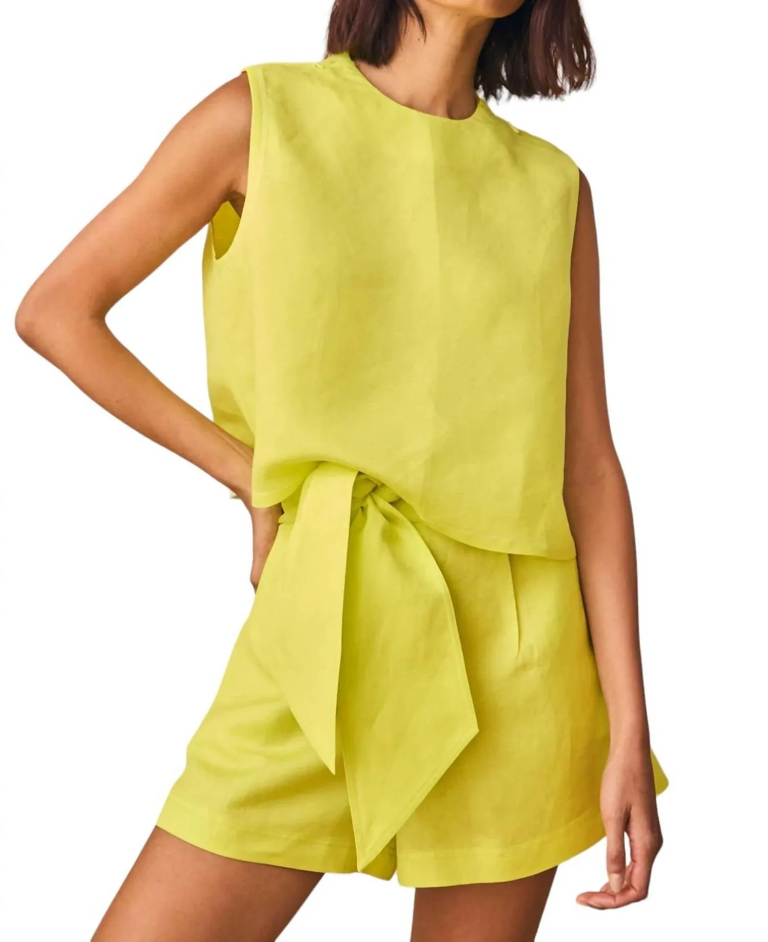 Ashton Shorts In Lime