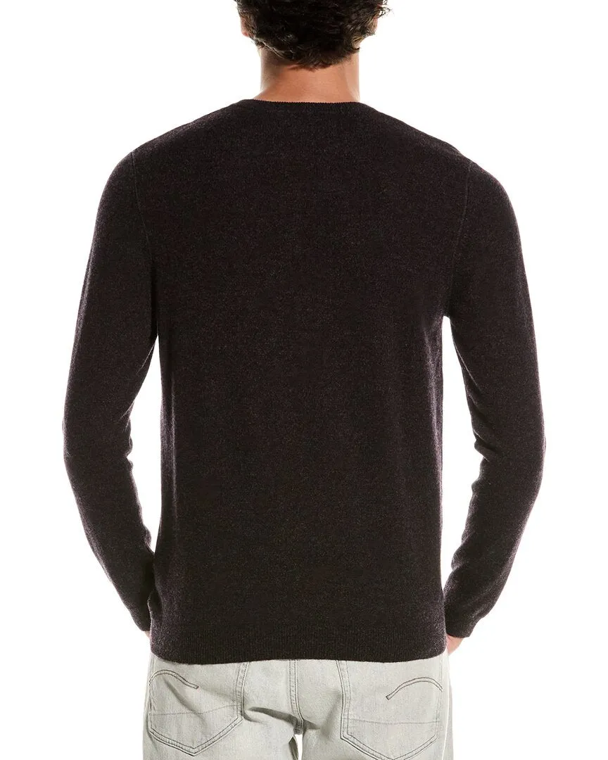 Autumn Cashmere Coverstitch Cashmere Henley Sweater