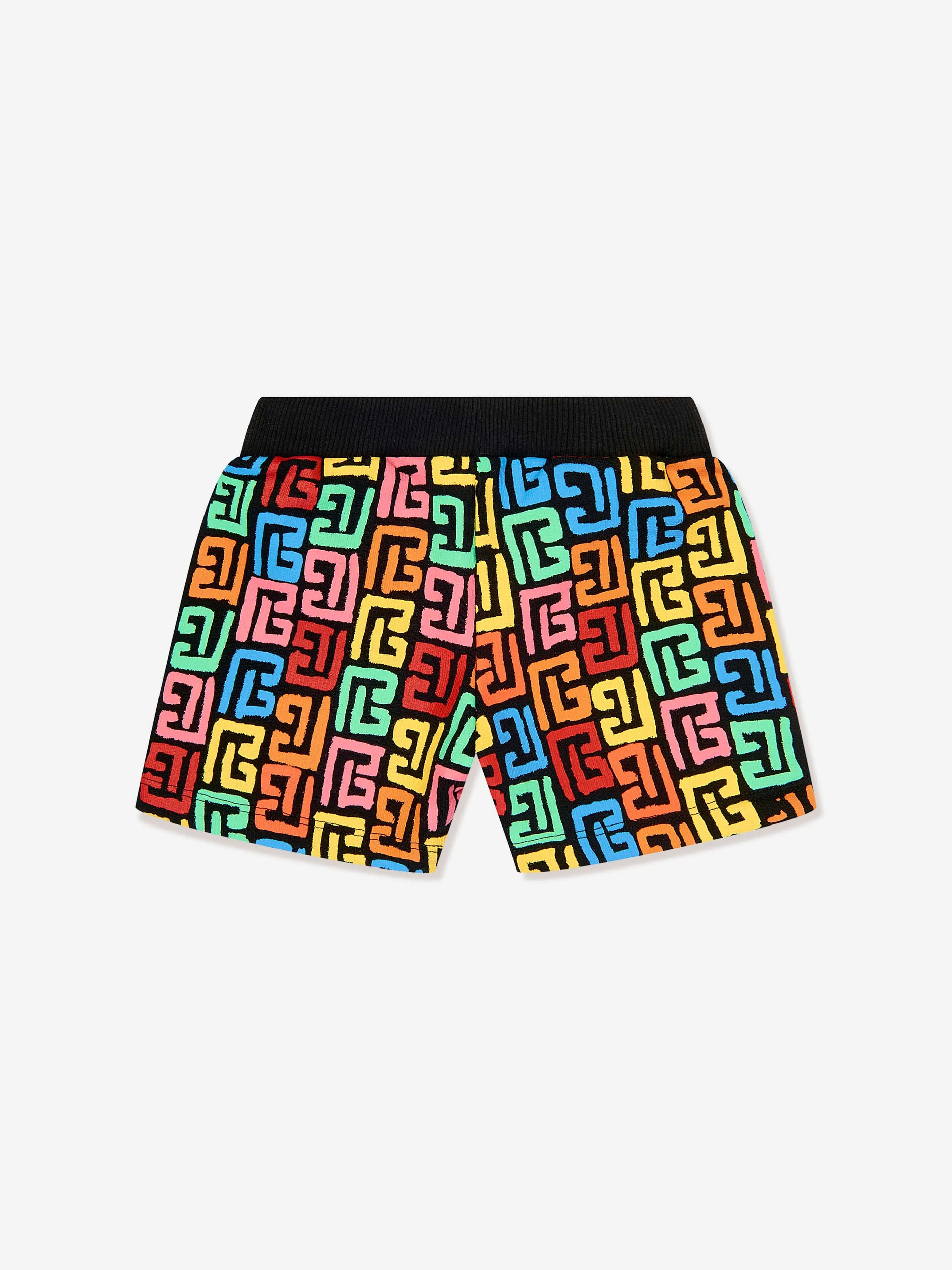 Balmain Baby Boys Mongram Shorts in Multicolour