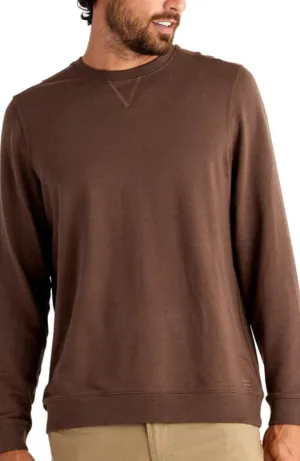 Bamboo Heritage Fleece Crew In Mustang