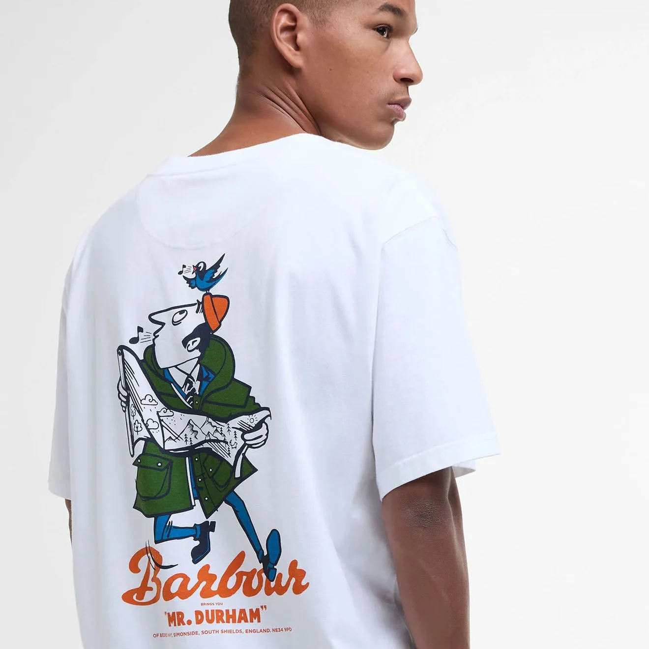 Barbour Regence Fit Graphic T-Shirt White