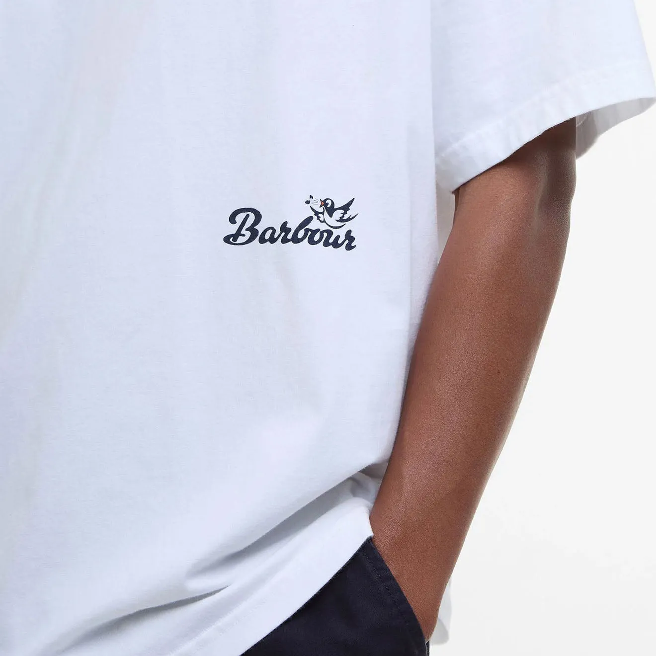 Barbour Regence Fit Graphic T-Shirt White