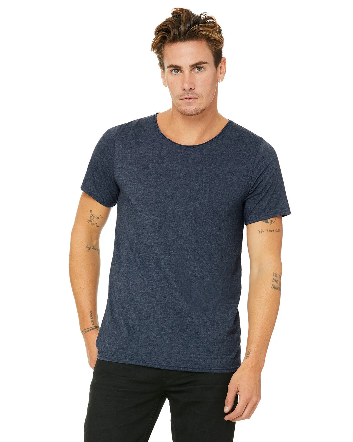Bella   Canvas B3014 Men's Jersey Raw Neck T-Shirt