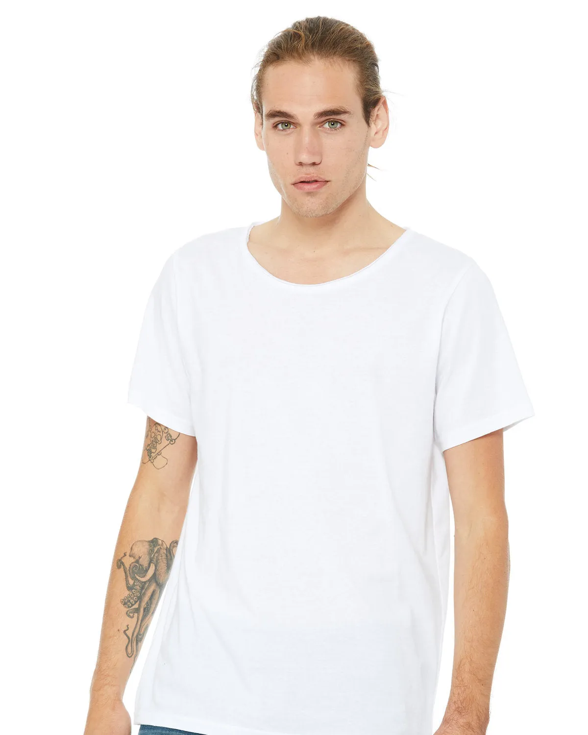 Bella   Canvas B3014 Men's Jersey Raw Neck T-Shirt