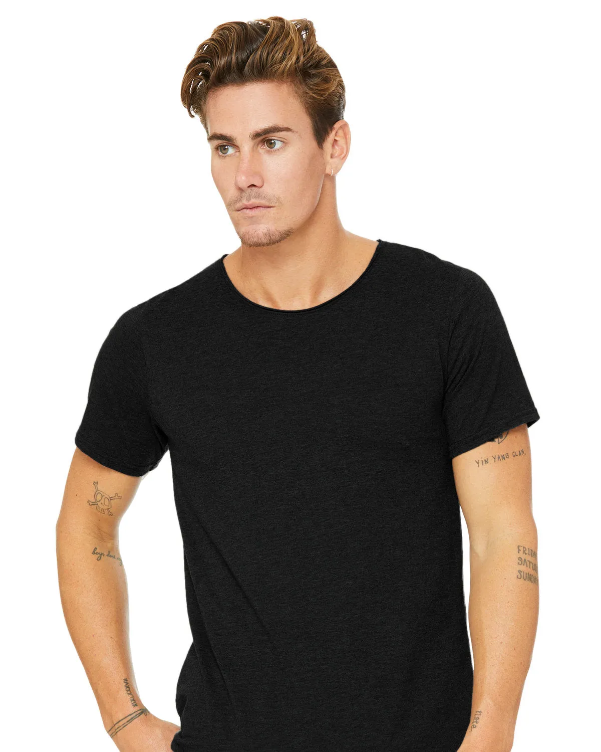 Bella   Canvas B3014 Men's Jersey Raw Neck T-Shirt