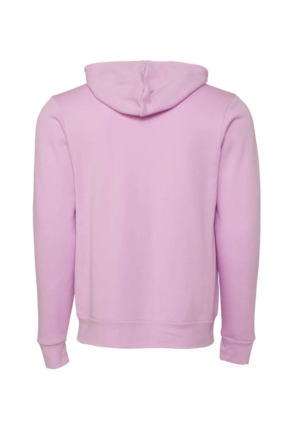 Bella   Canvas Mens Fleece Full Zip Hooded Sweatshirt Hoodie w/ Pockets - Lilac