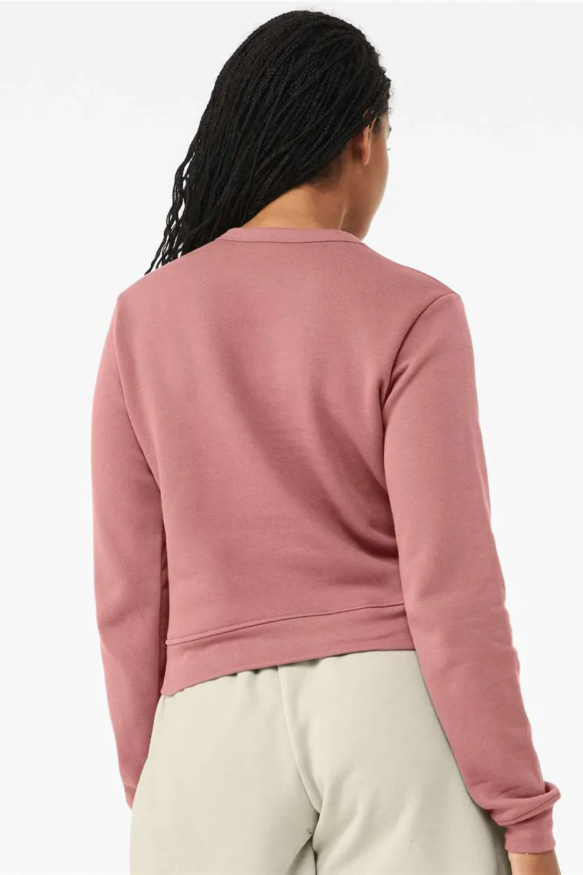 Bella   Canvas Womens Sponge Fleece Classic Crewneck Sweatshirt - Mauve