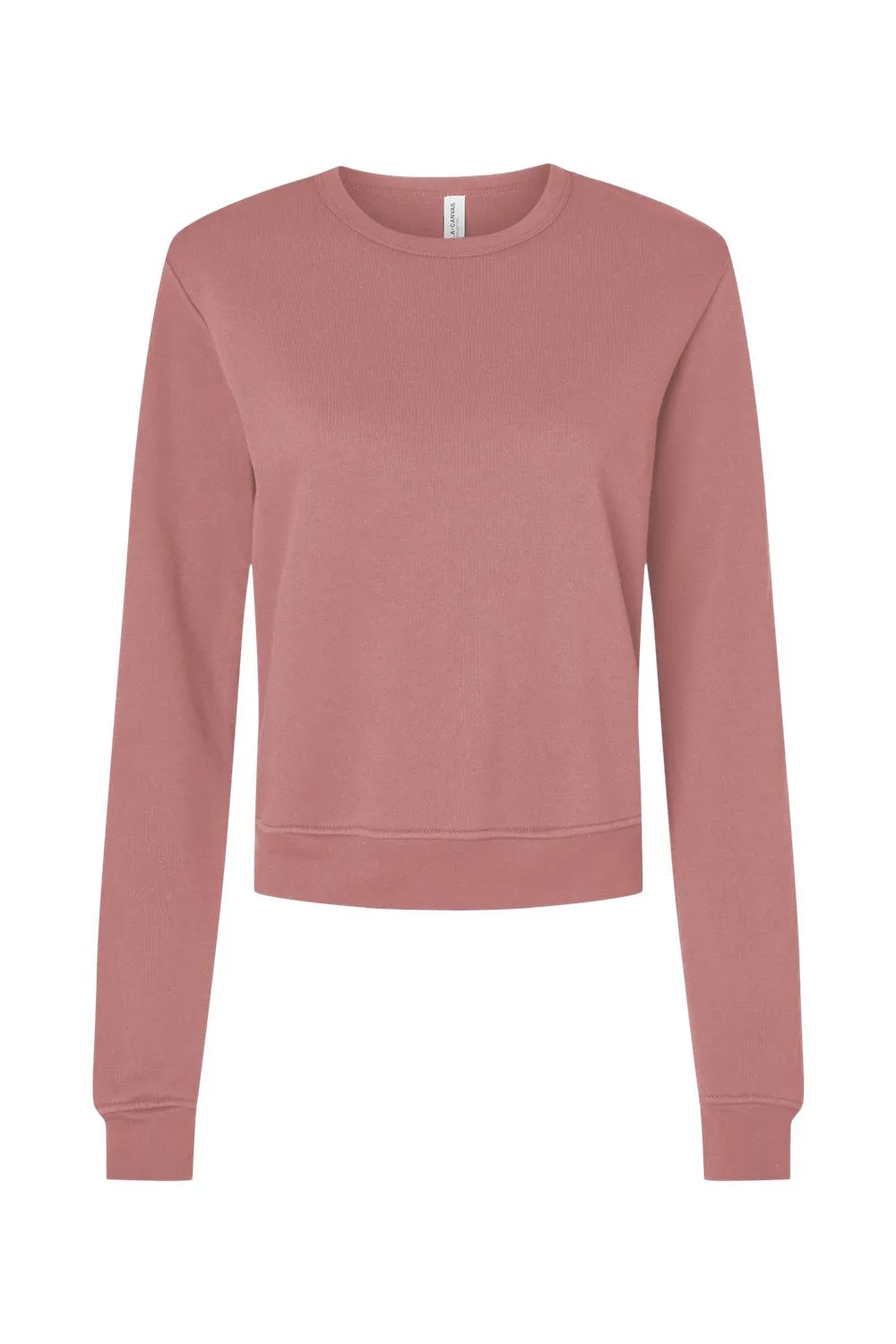 Bella   Canvas Womens Sponge Fleece Classic Crewneck Sweatshirt - Mauve