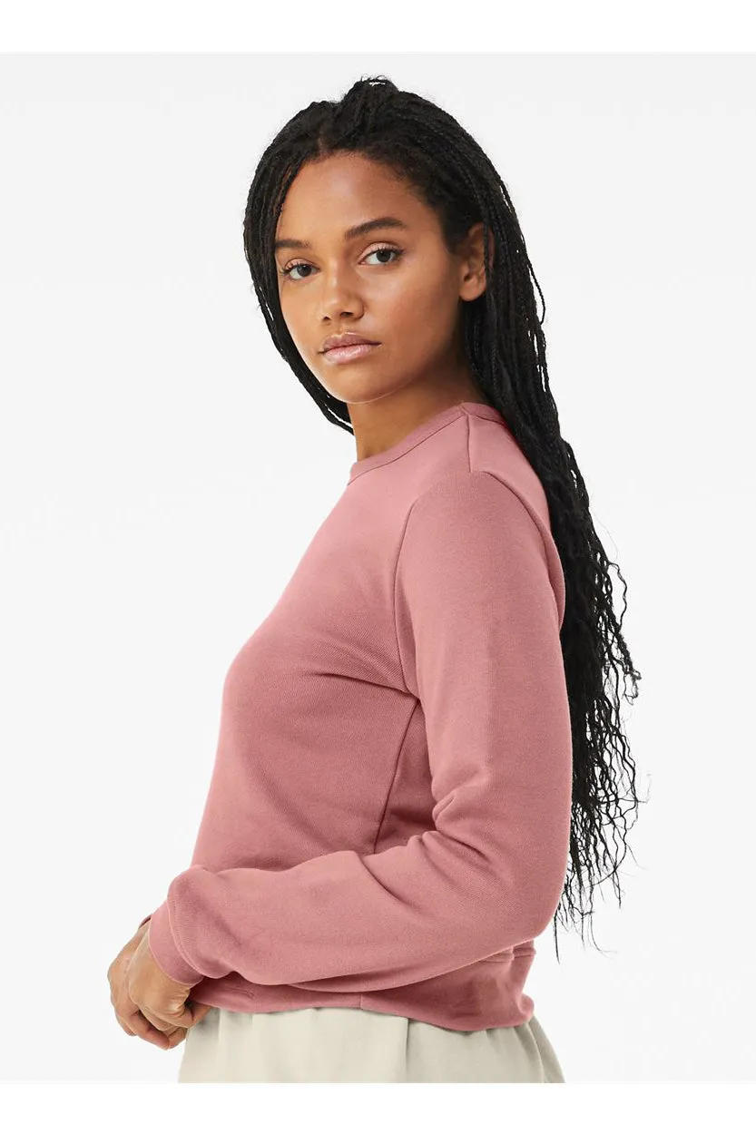 Bella   Canvas Womens Sponge Fleece Classic Crewneck Sweatshirt - Mauve