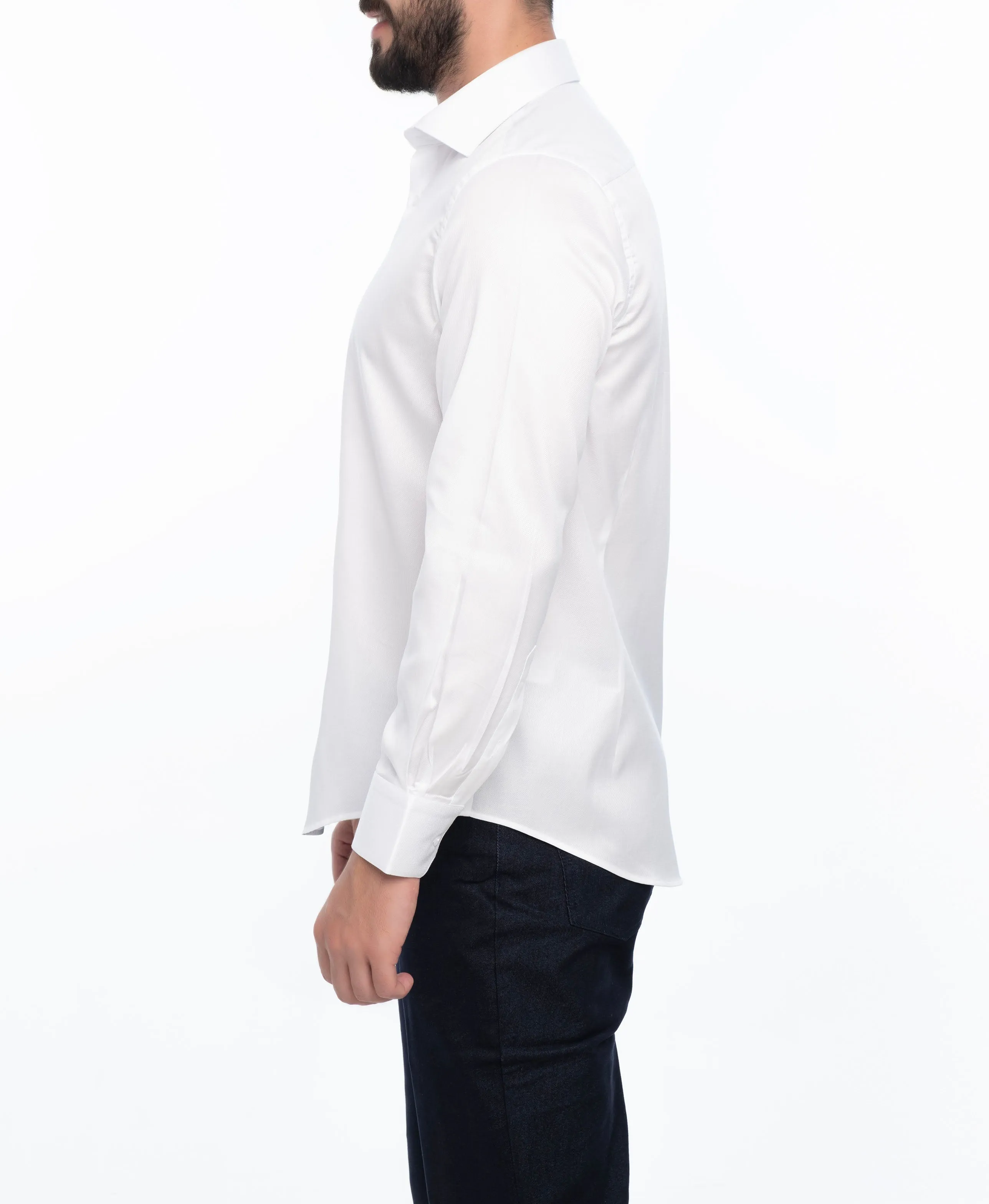 BERWICK SLIM FIT COTTON SHIRT