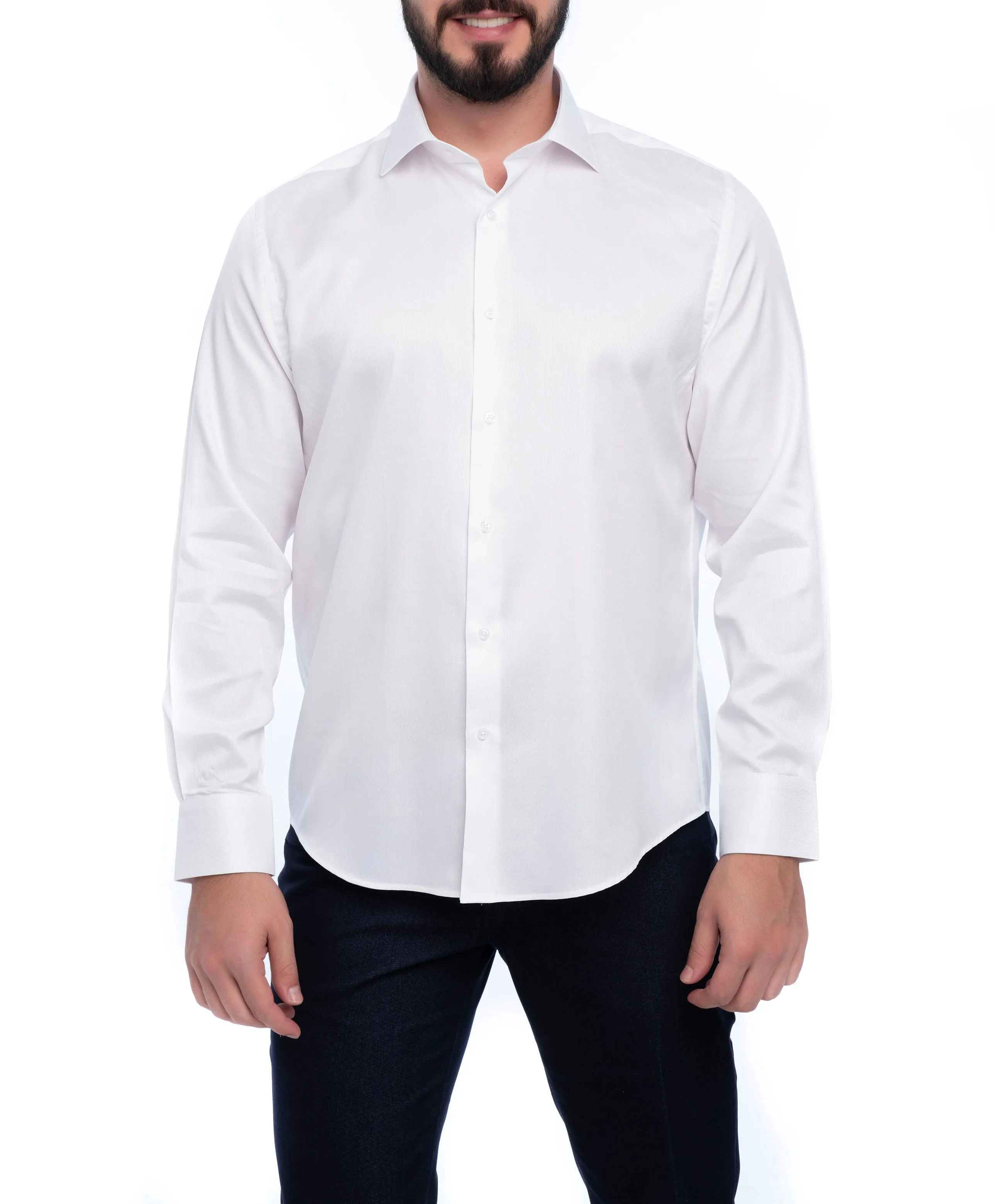 BERWICK SLIM FIT COTTON SHIRT