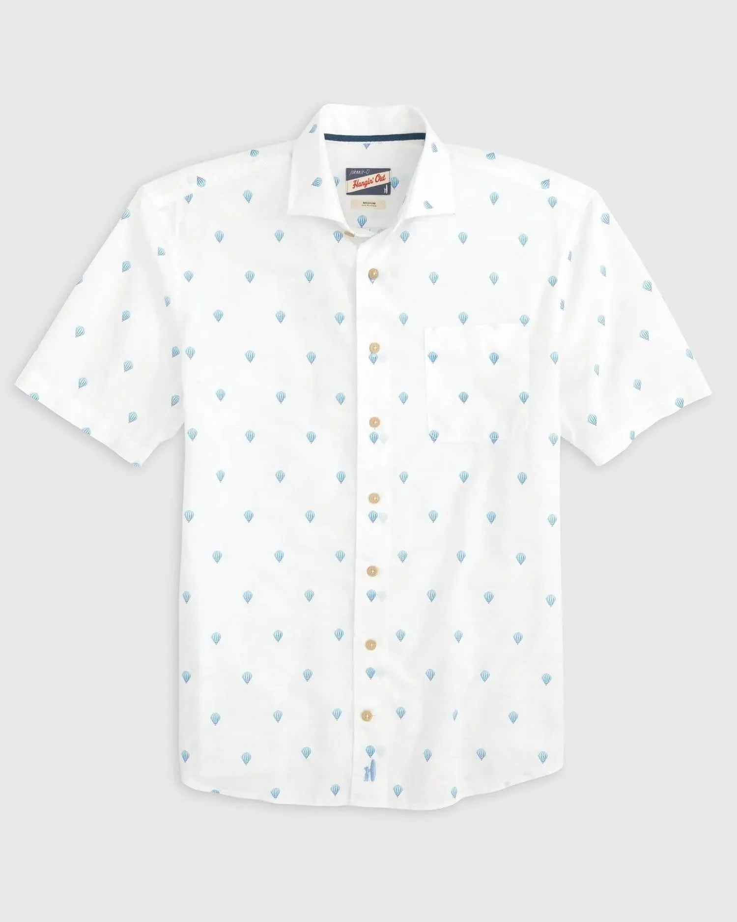 Bonnie Hangin' Out Button Up Shirt In White