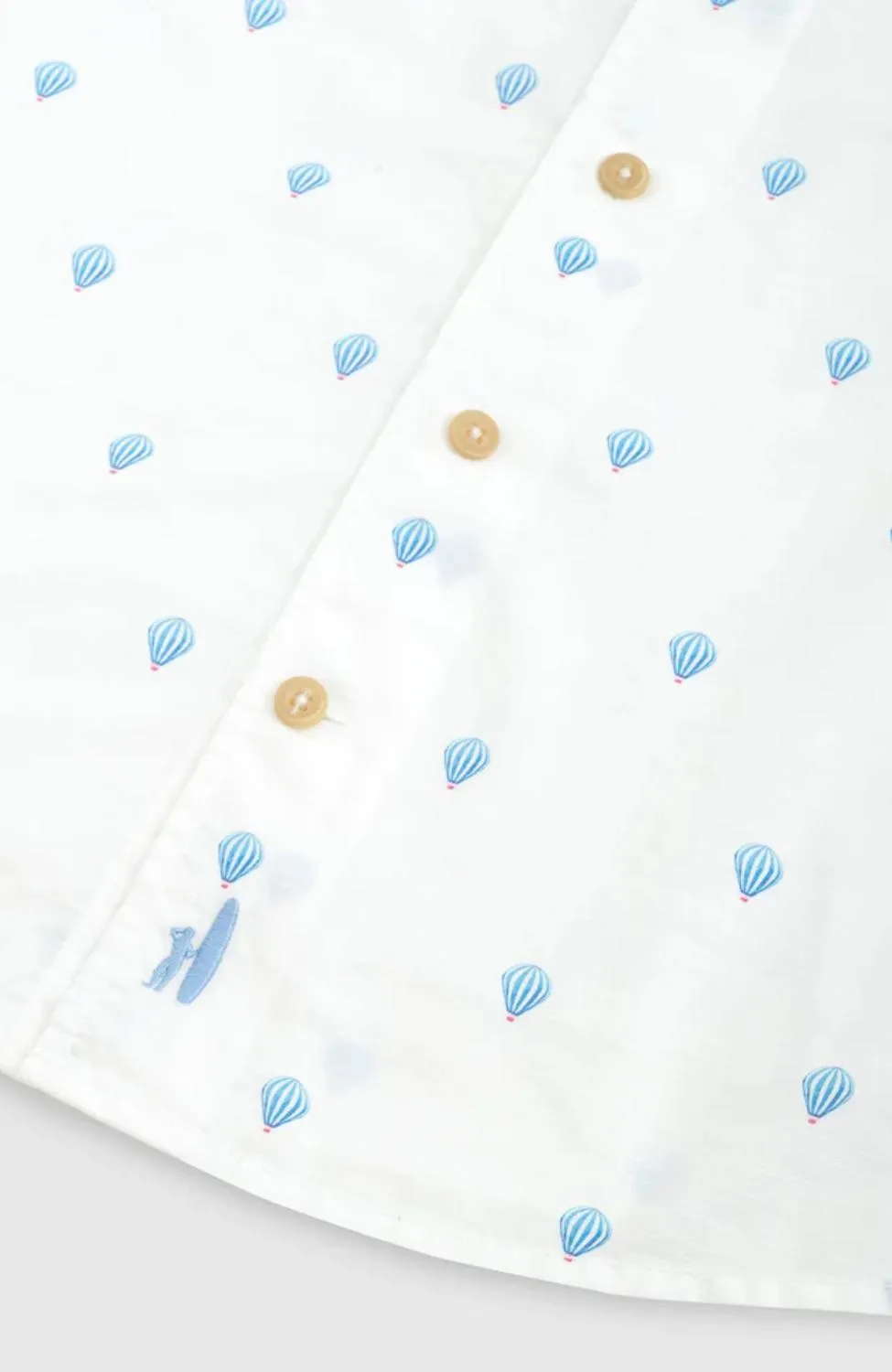 Bonnie Hangin' Out Button Up Shirt In White