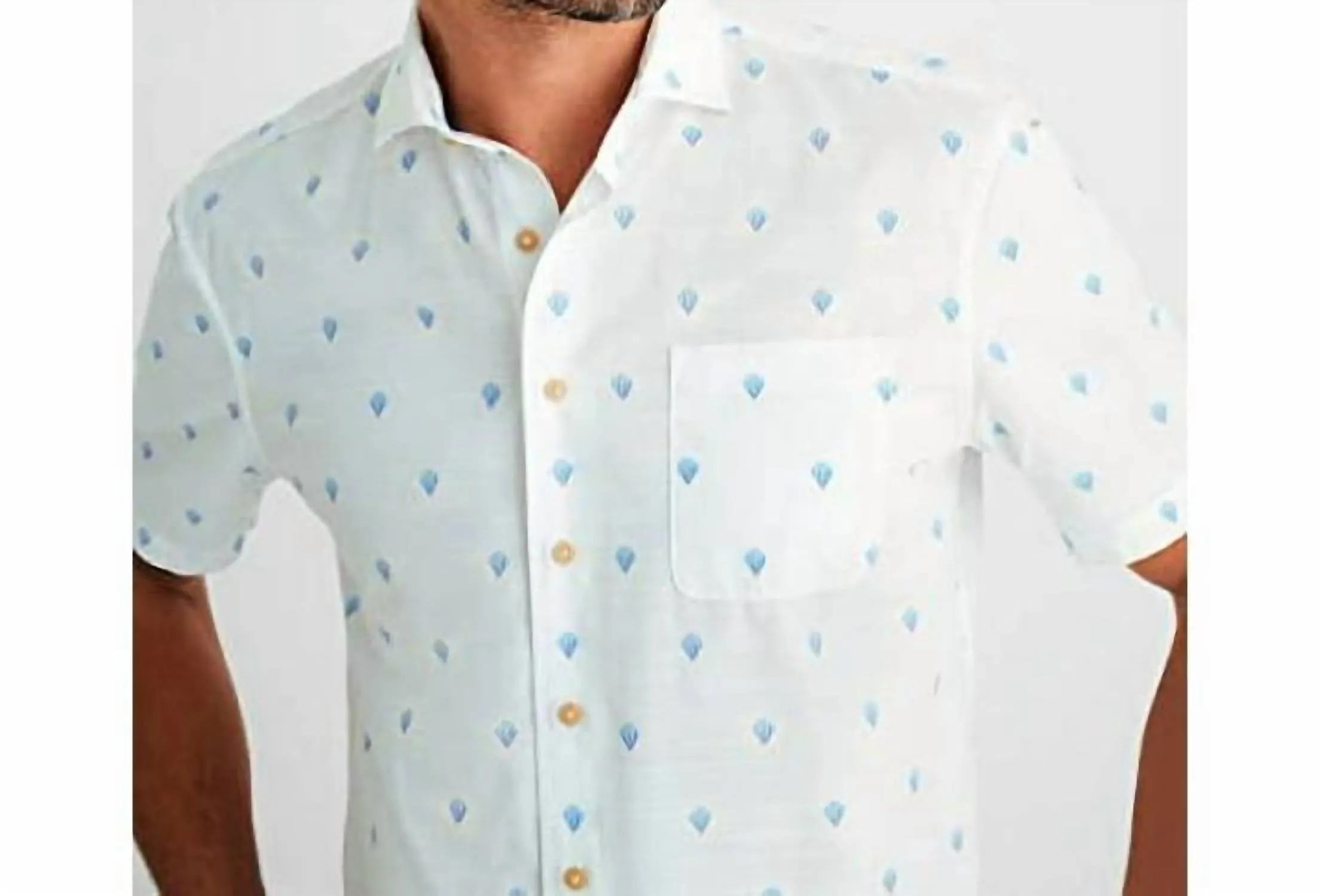 Bonnie Hangin' Out Button Up Shirt In White