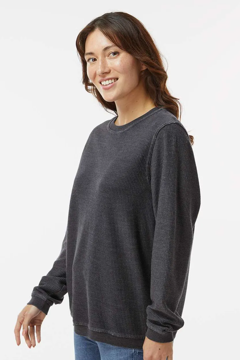 Boxercraft Mens Corduroy Crewneck Sweatshirt - Black