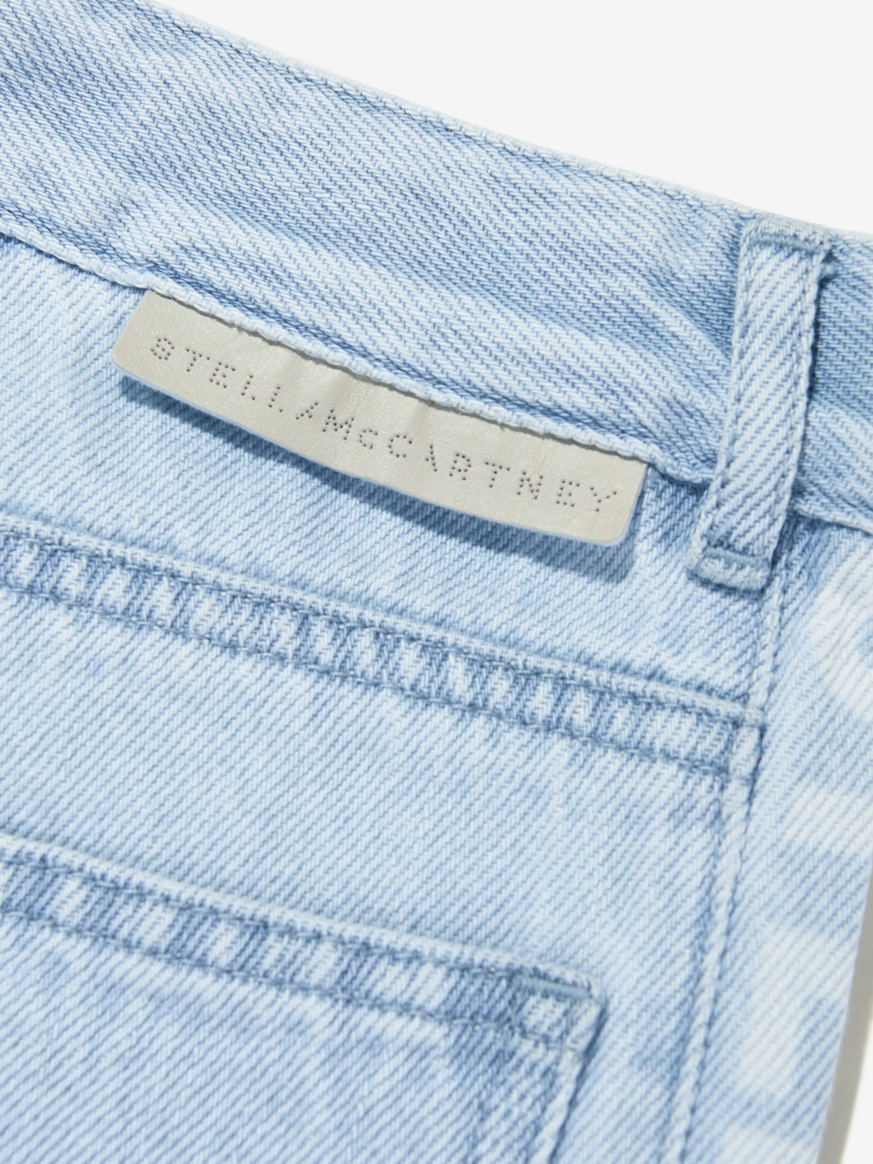 Boys Logo Denim Shorts in Blue