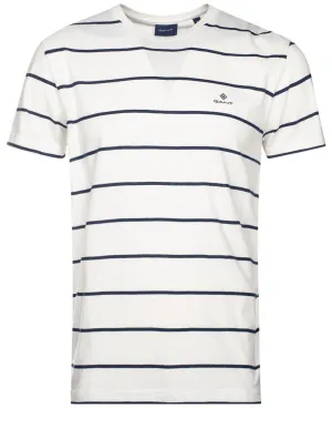 Br Stripe Short Sleeve T Shirt Eggshell