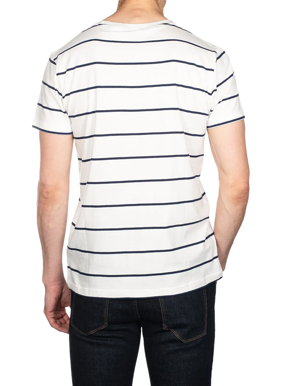 Br Stripe Short Sleeve T Shirt Eggshell