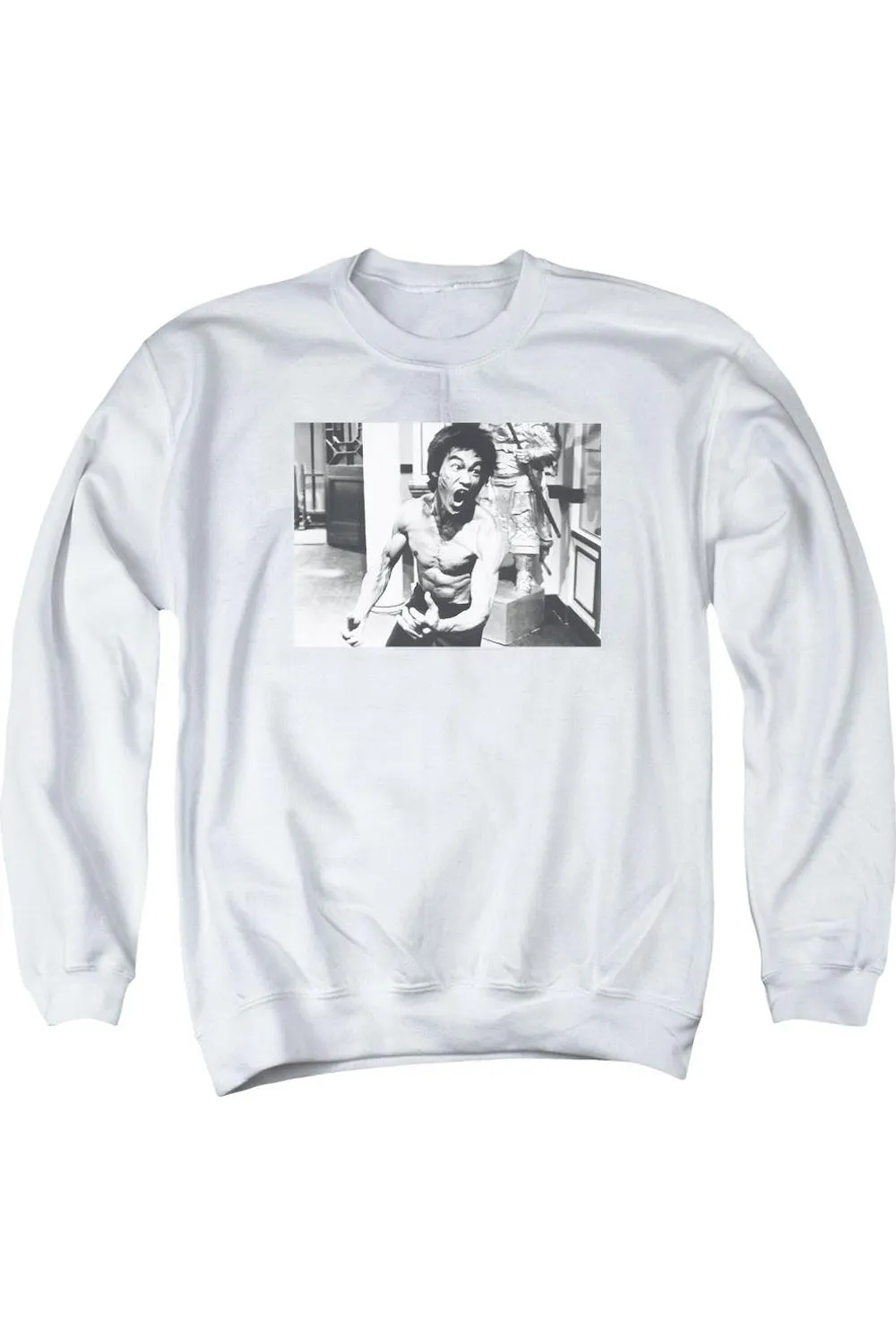 Bruce Lee Full Of Fury Adult Crewneck Sweatshirt