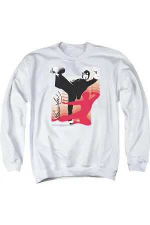 Bruce Lee Kick It Adult Crewneck Sweatshirt