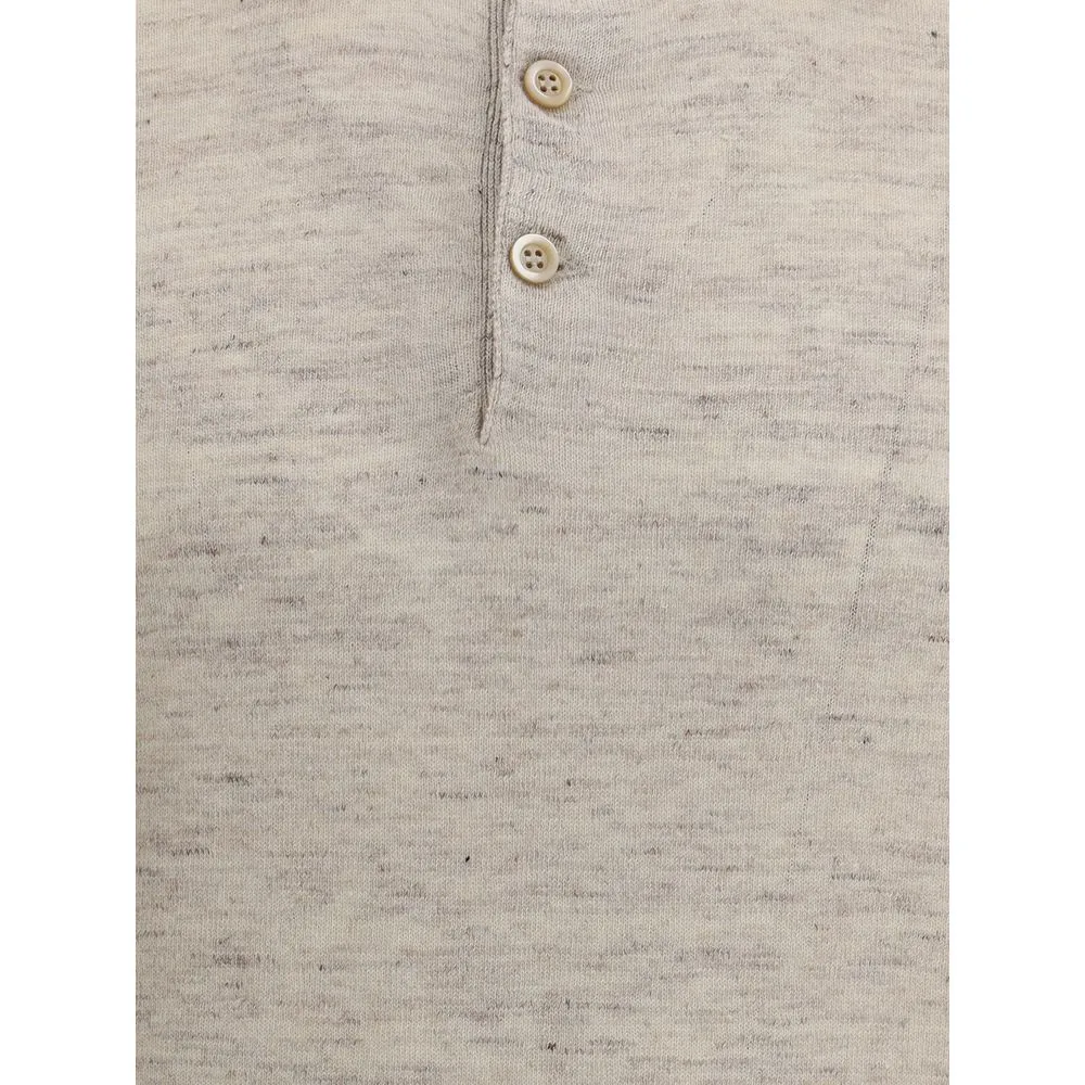 Brunello Cucinelli Linen Polo Men's Shirt