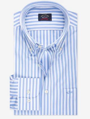 Buttondown Stripe Shirt Blue