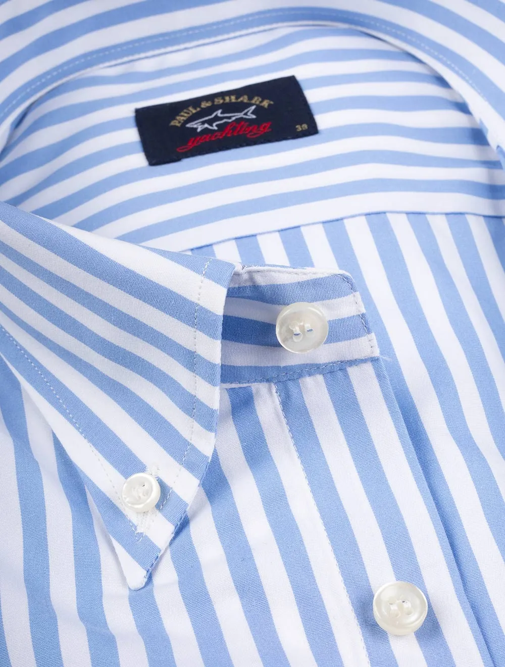 Buttondown Stripe Shirt Blue